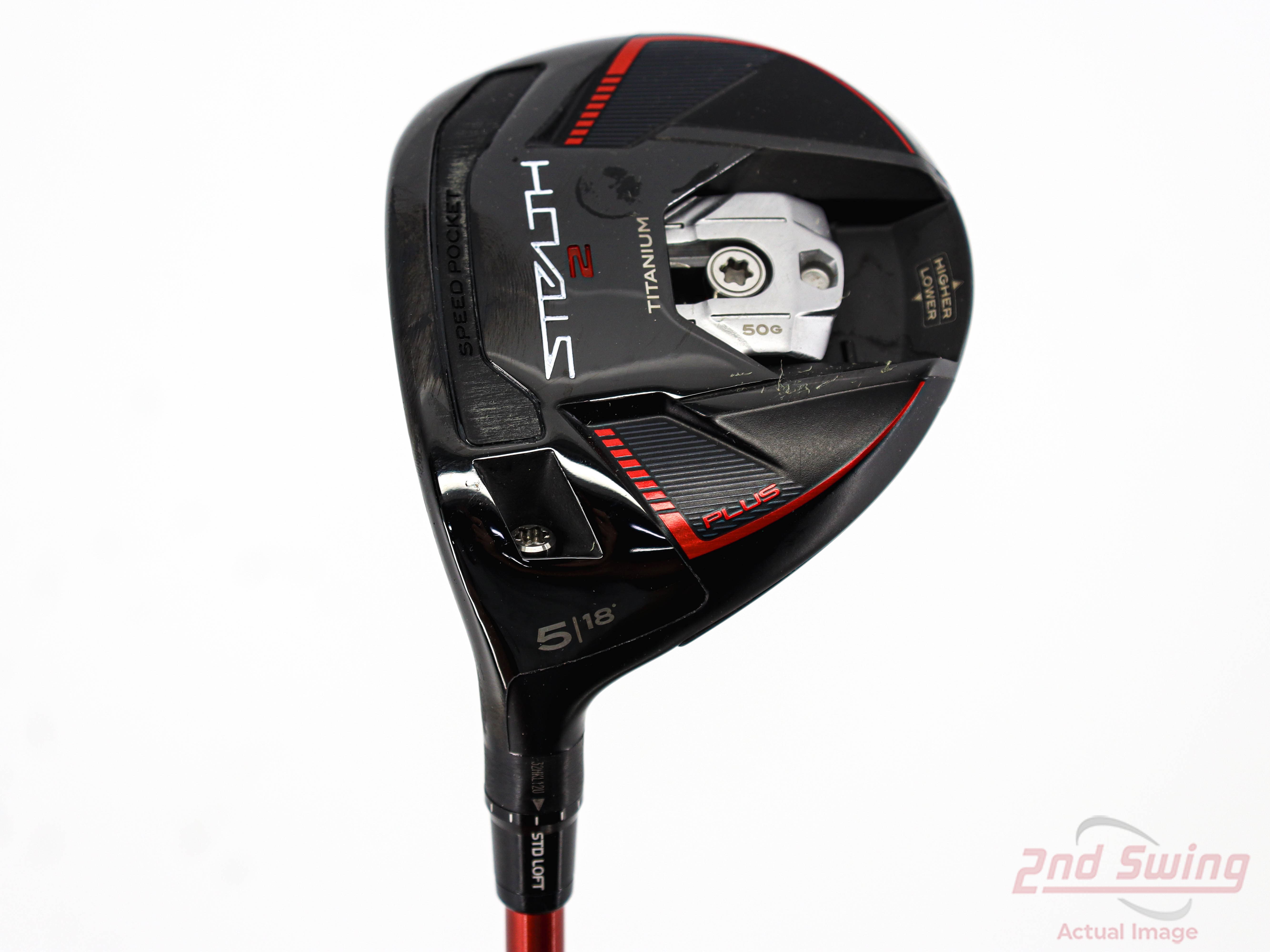 TaylorMade STEALTH 5W 18° Taylormade Stealth #5-18 Fairway, Black & Red Fujikura Ventus