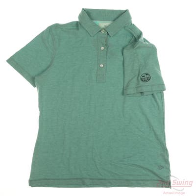 New W/ Logo Womens LinkSoul Polo Medium M Green MSRP $65