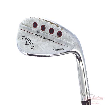 Callaway Mack Daddy 4 Chrome Wedge Sand SW 56° 10 Deg Bounce S Grind Dynamic Gold Tour Issue S200 Steel Stiff Right Handed 35.5in
