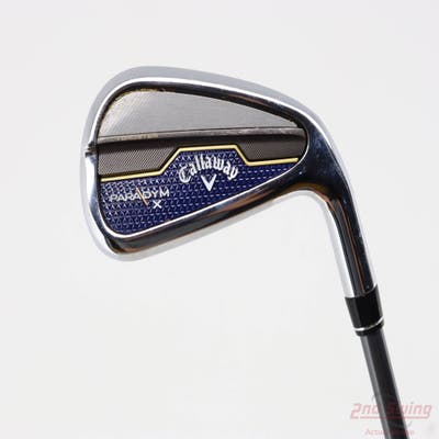 Callaway Paradym X Single Iron 7 Iron PX HZRDUS Silver Gen4 65 Graphite Regular Right Handed 38.0in