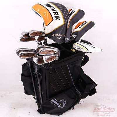 Complete Set of Men's TaylorMade Callaway Cobra Ping Golf Clubs + Callaway Chev Stand Bag - Right Handed