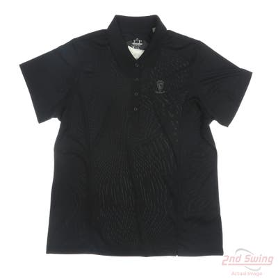New W/ Logo Womens EP NY Polo X-Large XL Black MSRP $49