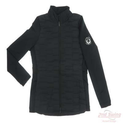 New W/ Logo Womens Adidas Jacket Medium M Black MSRP $180