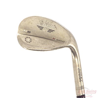 Titleist Vokey SM6 Steel Grey Wedge Lob LW 58° 12 Deg Bounce K Grind Stock Steel Shaft Steel Wedge Flex Right Handed 35.25in