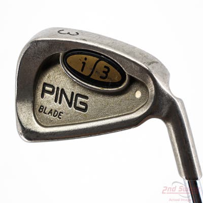 Ping i3 Blade Single Iron 3 Iron Stock Steel Shaft Steel Stiff Right Handed White Dot 39.5in