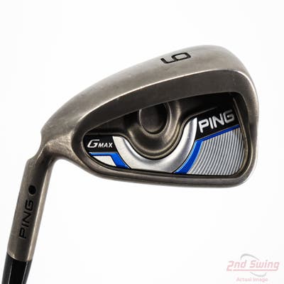 Ping Gmax Single Iron 6 Iron Aerotech SteelFiber i95 Graphite Regular Left Handed Black Dot 38.0in
