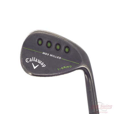 Callaway MD3 Milled Black S-Grind Wedge Sand SW 54° 10 Deg Bounce S Grind Stock Steel Shaft Steel Wedge Flex Right Handed 35.0in