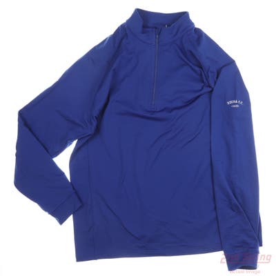 New W/ Logo Mens Level Wear 1/4 Zip Pullover XX-Large XXL Blue MSRP $92