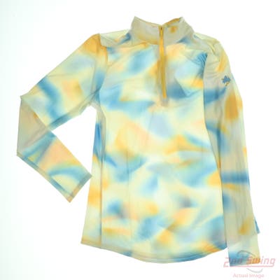 New W/ Logo Womens Adidas 1/4 Zip Pullover Medium M Multi MSRP $75