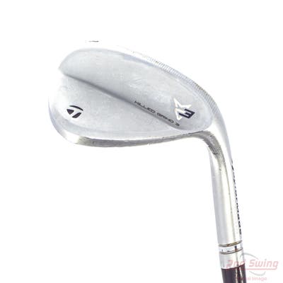 TaylorMade Milled Grind 3 Raw Chrome Wedge Lob LW 58° 11 Deg Bounce FST KBS Tour C-Taper Lite 110 Steel Stiff Right Handed 35.75in