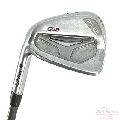 Ping S55 Single Iron 7 Iron Graphite Design G-Tech Graphite Uniflex Left Handed Black Dot 37.25in