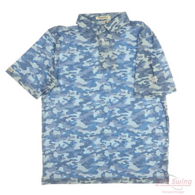 New W/ Logo Mens Straight Down Polo Small S Multi MSRP $109