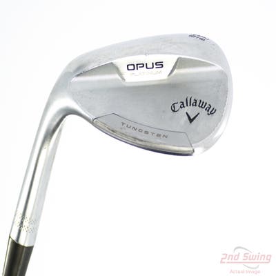 Callaway Opus Platinum Chrome Wedge Lob LW 60° 8 Deg Bounce Z Grind True Temper Dynamic Gold Mid 115 TI Wedge GunMetal Steel Wedge Flex Left Handed 35.0in