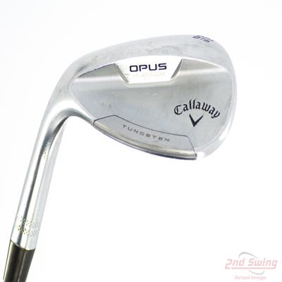 Callaway Opus Platinum Chrome Wedge Lob LW 60° 8 Deg Bounce Z Grind True Temper Dynamic Gold Mid 115 TI Wedge GunMetal Steel Wedge Flex Left Handed 35.0in