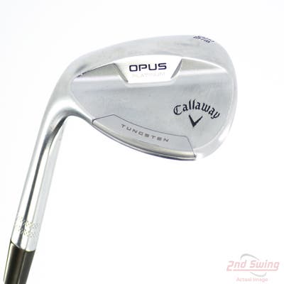 Callaway Opus Platinum Chrome Wedge Lob LW 60° 8 Deg Bounce Z Grind True Temper Dynamic Gold Mid 115 TI Wedge GunMetal Steel Wedge Flex Left Handed 35.0in
