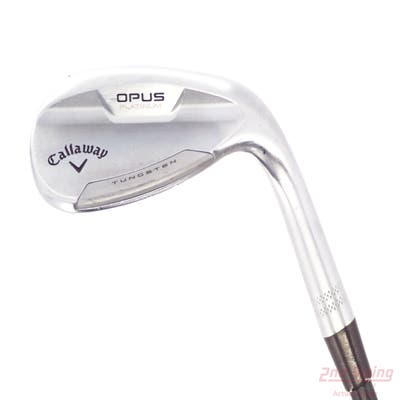 Callaway Opus Platinum Chrome Wedge Lob LW 60° 8 Deg Bounce Z Grind True Temper Dynamic Gold Mid 115 TI Wedge GunMetal Steel Wedge Flex Right Handed 35.0in