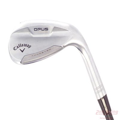 Mint Callaway Opus Platinum Chrome Wedge Lob LW 60° 8 Deg Bounce Z Grind True Temper Dynamic Gold Mid 115 TI Wedge GunMetal Steel Wedge Flex Right Handed 35.0in