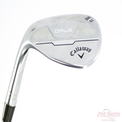Callaway Opus Brushed Chrome Wedge Lob LW 58° 8 Deg Bounce C Grind UST Recoil Dart HDC 65 Graphite Wedge Flex Left Handed 35.0in