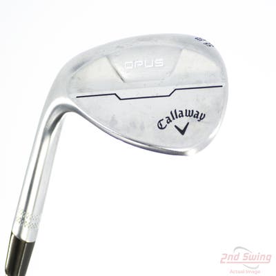 Callaway Opus Brushed Chrome Wedge Lob LW 60° 10 Deg Bounce S Grind True Temper Dynamic Gold Mid 115 Wedge Steel Wedge Flex Left Handed 35.0in