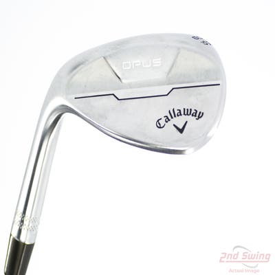 Callaway Opus Brushed Chrome Wedge Lob LW 60° 10 Deg Bounce S Grind True Temper Dynamic Gold Mid 115 Wedge Steel Wedge Flex Left Handed 35.0in