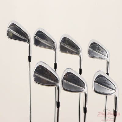Mint Titleist 2023 T200 Iron Set 4-PW True Temper AMT Black S300 Steel Stiff Right Handed STD