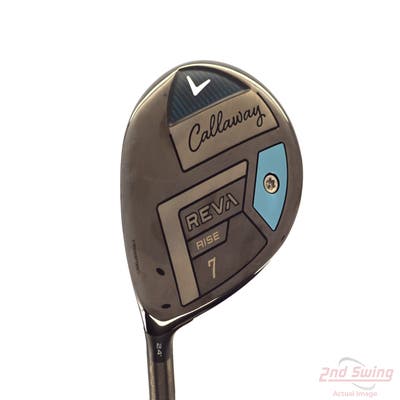 Mint Callaway Reva Rise Fairway Wood 7 Wood 7W 24° UST Mamiya LinQ LTE Graphite Ladies Left Handed 40.5in