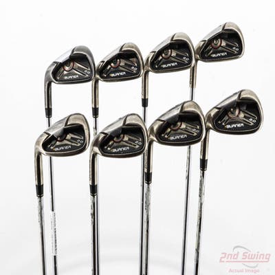 TaylorMade Burner 2.0 Iron Set 4-PW AW True Temper Dynamic Gold S300 Steel Stiff Left Handed +1"