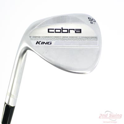 Cobra 2025 King Chrome Wedge Gap GW 50° 8 Deg Bounce V Grind Nippon NS Pro Modus 3 125 Wdg Steel Wedge Flex Left Handed 35.5in
