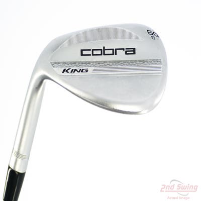 Cobra 2025 King Chrome Wedge Lob LW 60° 8 Deg Bounce V Grind Nippon NS Pro Modus 3 125 Wdg Steel Wedge Flex Left Handed 34.75in