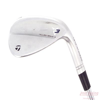 TaylorMade Milled Grind 3 Raw Chrome Wedge Gap GW 52° 9 Deg Bounce SB True Temper Dynamic Gold X100 Steel X-Stiff Right Handed 36.0in