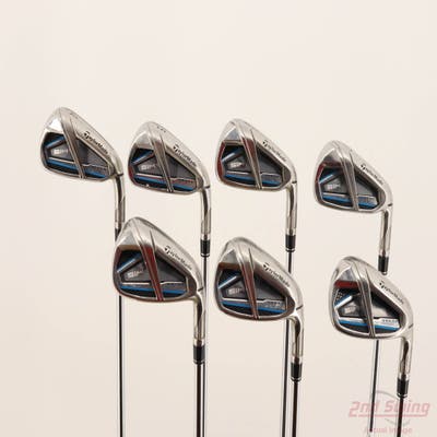 TaylorMade SIM MAX OS Iron Set 4-PW Project X Rifle 5.5 Steel Regular Right Handed +1 1/2"