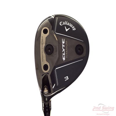 Mint Callaway Elyte Ti Fairway Wood 3 Wood 3W 15° Aretera EC1 Blue 75 Graphite Stiff Left Handed 43.25in