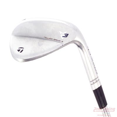 TaylorMade Milled Grind 3 Raw Chrome Wedge Lob LW 58° 11 Deg Bounce SB True Temper Dynamic Gold Tour Issue S200 Steel Stiff Right Handed 35.0in