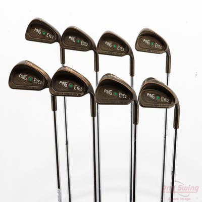 Ping Eye 2 Beryllium Copper Iron Set 3-PW True Temper Dynamic Gold Sensicore X100 Steel X-Stiff Right Handed Green Dot +1/4"
