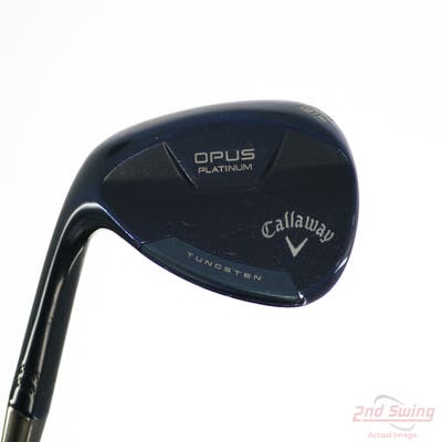Callaway Opus Platinum Blue Wedge Sand SW 56° 12 Deg Bounce S Grind True Temper Dynamic Gold Mid 115 TI Wedge GunMetal Steel Wedge Flex Left Handed 35.25in