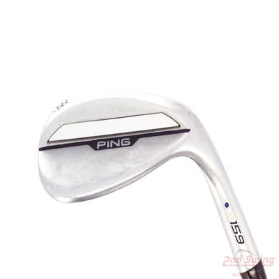 Ping s159 Chrome Wedge Lob LW 58° 8 Deg Bounce H Grind KBS Tour 130 Steel X-Stiff Right Handed Blue Dot 36.0in