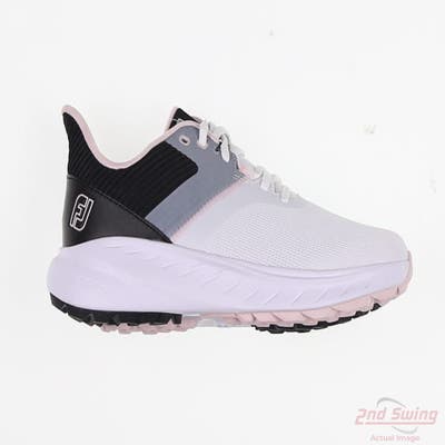 New Womens Golf Shoe Footjoy 2024 FJ Flex Medium 9.5 White/Pink MSRP $115 95719