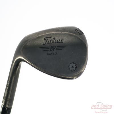 Titleist Vokey SM7 Jet Black Wedge Sand SW 56° 8 Deg Bounce M Grind True Temper AMT Tour White Steel Stiff Left Handed 35.5in