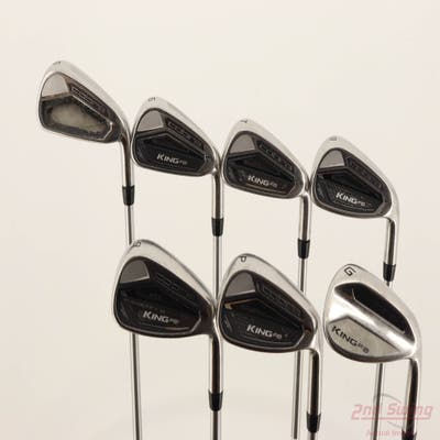Cobra King F8 Iron Set 5-PW GW FST KBS Tour C-Taper 130 Steel X-Stiff Right Handed +1/4"