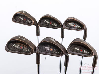 Ping Eye 2 Beryllium Copper Iron Set 3-PW SW Ping Microtaper Steel X-Stiff Right Handed Red dot +1/4"