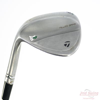 TaylorMade Milled Grind 4 Chrome Wedge Lob LW 60° 10 Deg Bounce SB Project X Rifle Wedge 6.0 Steel Stiff Left Handed 35.0in