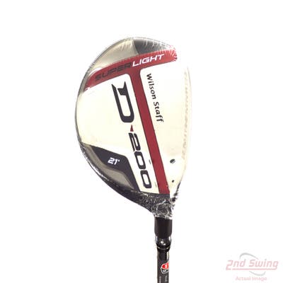 Mint Wilson Staff D200 Fairway Wood 7 Wood 7W 21° Wilson Elements Chrome 49F Graphite Regular Right Handed 42.0in