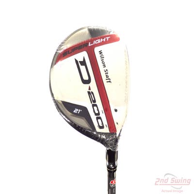 Mint Wilson Staff D200 Fairway Wood 7 Wood 7W 21° Wilson Elements Chrome 49F Graphite Regular Right Handed 42.0in
