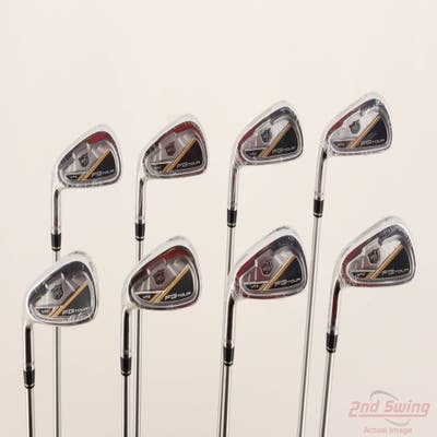 Mint Wilson Staff FG Tour V4 Forged Iron Set 3-PW FST KBS Tour C-Taper 120 Steel Stiff Left Handed -1/4"