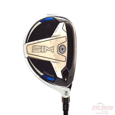 TaylorMade SIM Ti Fairway Wood 3 Wood 3W 15° Mitsubishi Tensei AV Blue Raw 65 Graphite Stiff Right Handed 43.5in
