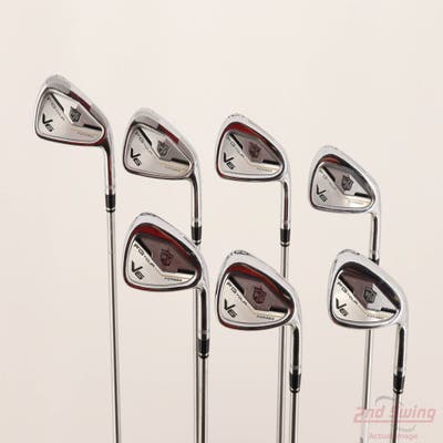 Wilson Staff FG Tour V6 Iron Set 4-PW FST KBS Tour C-Taper 120 Steel Stiff Right Handed -1/4"