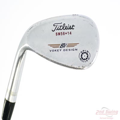 Titleist Vokey Spin Milled Wedge Sand SW 56° 14 Deg Bounce Titleist Vokey BV Steel Wedge Flex Left Handed 35.0in