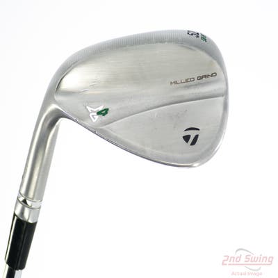 TaylorMade Milled Grind 4 Chrome Wedge Gap GW 52° 9 Deg Bounce SB True Temper Dynamic Gold Tour Issue 115 Steel Wedge Flex Left Handed 35.5in