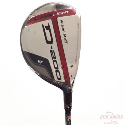 Mint Wilson Staff D200 Fairway Wood 3 Wood 3W 15° Wilson Elements Chrome 49F Graphite Regular Right Handed 43.25in