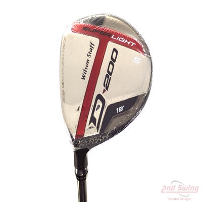 Mint Wilson Staff D200 Fairway Wood 5 Wood 5W 18° Wilson Elements Chrome 49F Graphite Senior Left Handed 41.75in